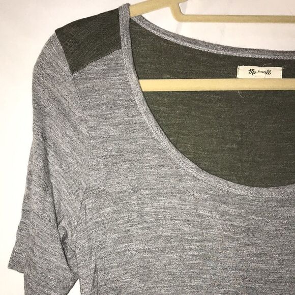 Women’s Madewell Loose Top size small Green & Gray - Picture 4 of 5